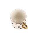 Ceramic Coffee Cup & Saucer Set/6 Pcs 90cc/11 cm