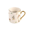 Ceramic Coffee Cup & Saucer Set/6 Pcs 90cc/11 cm