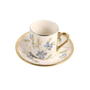 Ceramic Coffee Cup & Saucer Set/6 Pcs 90cc/11 cm