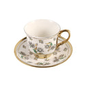 Ceramic Coffee Cup & Saucer Set/6 Pcs 90cc/11 cm