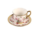 Ceramic Coffee Cup & Saucer Set/6 Pcs 90cc/11 cm