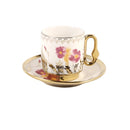 Ceramic Coffee Cup & Saucer Set/6 Pcs 90cc/11 cm