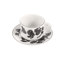 Ceramic Coffee Cup & Saucer Set/6 Pcs 90cc/11 cm