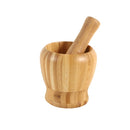 Wooden Garlic Mortar with Pestle 9*9*9.5 cm