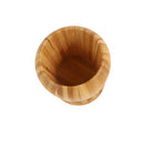 Wooden Garlic Mortar with Pestle 9*9*9.5 cm