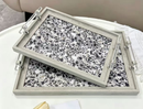 Deco MDF Rectangular Serving Tray Set/2 Pcs 36*26*5.5
44*31*5.5 cm