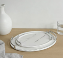 Deco MDF Oval Serving Tray Set/2 Pcs 40*30cm/
34*24cm