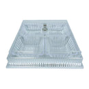 MDF Deco Candy Box Snack Tray 4 Compartments 27*27*7 cm