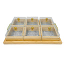 MDF Deco Candy Box Snack Tray 6 Compartments 38*26*8 cm