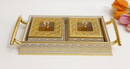 MDF Deco Candy Box Snack Tray 2 Compartments 30*17*6.5 cm
