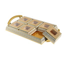MDF Deco Candy Box Snack Tray 6 Compartments 45*30*6.5 cm