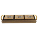 MDF Deco Candy Box Snack Tray 3 Compartments 43*17*6.5 cm