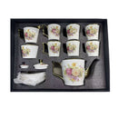 Ceramic tea cups and saucer set of 17pcs