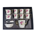 Ceramic tea cups and saucer set of 17pcs