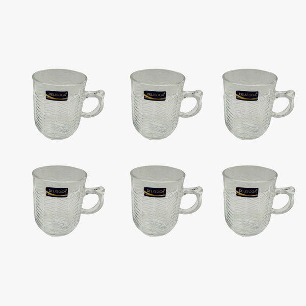 Glass Tea Cup Set of 6 Pcs 250 ml