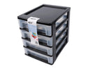 Plastic A4 Drawer 4 Tier