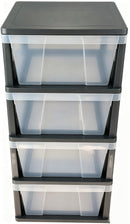 Plastic 4 Tier Drawer-L