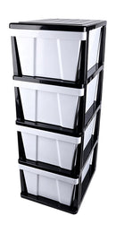 Plastic 4-Tier Large Drawer Storage Unit 38*48*102.5 cm