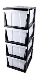 Plastic 4 Tier Drawer-L