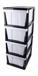 Plastic 4 Tier Drawer-S