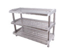 Plastic 3 Tiers Shoe Rack In Black