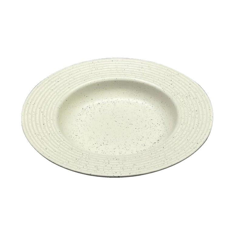 Round White Ceramic Plate Deep 20*4 cm