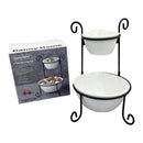 Ceramic Snack & Fruit Bowl Stand 2 Tier