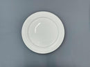 Danny Home Round White Ceramic Plate 6.7"