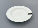 Danny Home Round White Ceramic Plate 8.25"