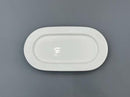 Danny Home Oval White Ceramic Plate 10"