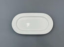 Danny Home Oval White Ceramic Plate 10"