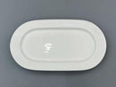 Danny Home Oval White Ceramic Plate 12.5"