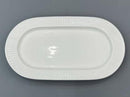 Danny Home Oval White Ceramic Plate 13.5"