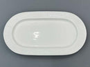 Danny Home Oval White Ceramic Plate 13.5"