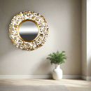 Decorative Gold Abstract Wall Mirror 61 cm