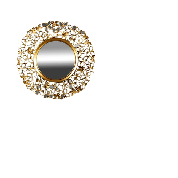 Decorative Gold Abstract Wall Mirror 61 cm