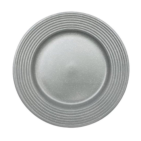Round Grey Ceramic Plate Dinner Plate 26*3 cm