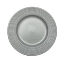 Round Grey Ceramic Plate 21.5*2.5 cm
