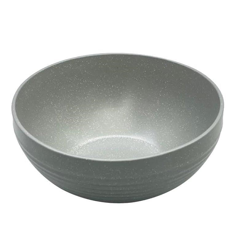 Round Grey Ceramic Bowl 20*9.5 cm