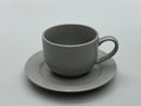 Grey Ceramic Tea Cup & Saucer Set 220 ml