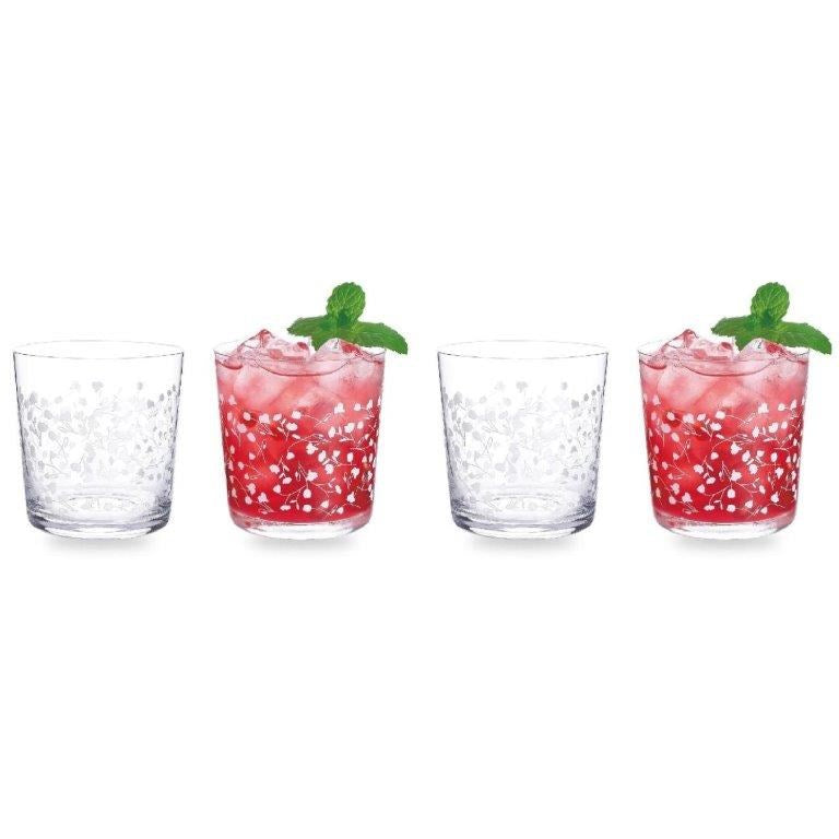 Lead Free Glass Tumbler Set of 4 Pcs 8.6*9.1 cm