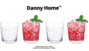 Lead Free Glass Tumbler Set of 4 Pcs 8.6*9.1 cm