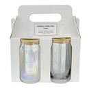 Banboo Lid Glass Tumbler Set of 2  500 ml