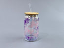 Danny Home Can Style Glass Tumbler w Straw Set/2 Pcs 500 ml