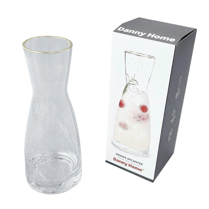 Glass Beverage Decanter Water Jug 6.5*27.6*9.5 cm