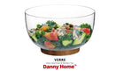 Glass Fruit & Salad Serving Bowl 23.5*12.1 cm