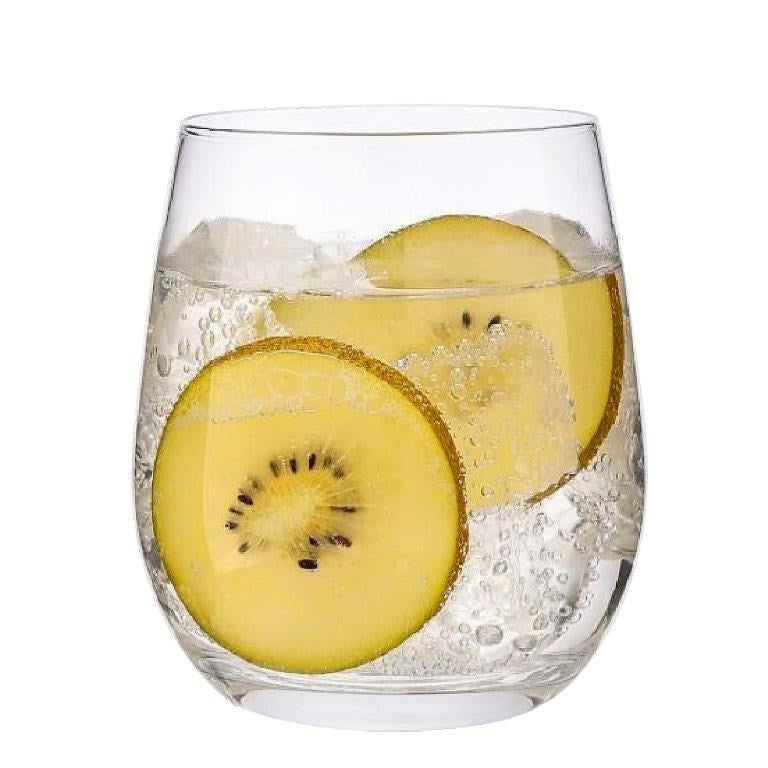 Lead Free Glass Tumbler Set of 6 Pcs 9.5*7*5.5 cm