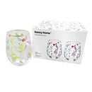 Colored Glass Tumbler Set of 4 Pcs