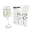 Colored Footed Glass Tumbler Set of 2 Pcs