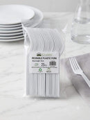 Plastic Fork 500PCS
（25pcs × 20packs） Material: PP
Size: L18CM
Unit Weight: 5.3g*25